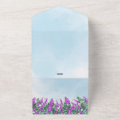 ジャカランダスカイブルー オールインワン招待状 (外側)