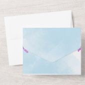 ジャカランダスカイブルー オールインワン招待状 (裏面)