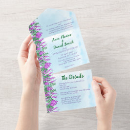 ジャカランダスカイブルー オールインワン招待状