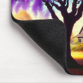 ジャカランダツリーファームハウスマウスパッド マウスパッド (コーナー)