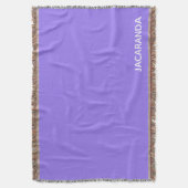 ジャカランダ紫の色名 スローブランケット (正面縦)