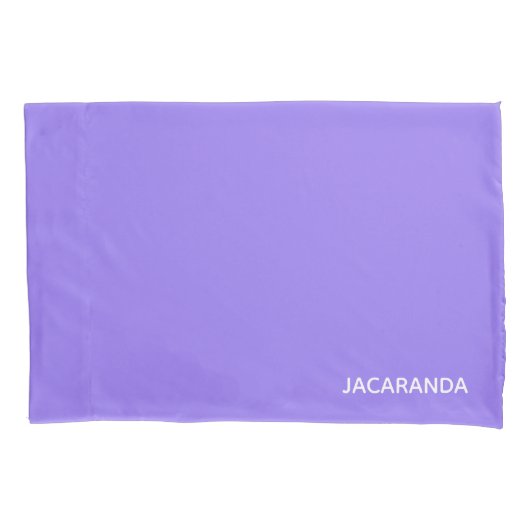ジャカランダ紫の色名 枕カバー (正面)