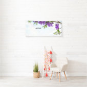 ジャカランダ紫色の花咲き 横断幕 (インサイチュ)