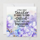 ジャカランダ花先生 サンキューカード (正面)