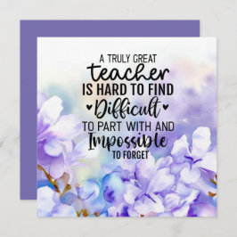 ジャカランダ花先生 サンキューカード