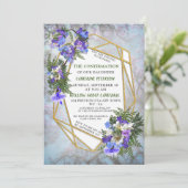 ジャカランダ開花&リリーブーケ確認 招待状 (スタンド正面)