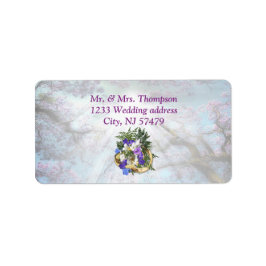 ジャカランダ開花&リリーブーケ ラベル