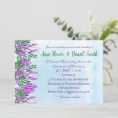 ジャカランダ・スカイ・ブルー カトリック ウェディング 招待状 (スタンド正面)