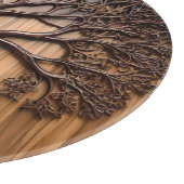 ジャカランダ・ツリー木彫り カッティングボード (角)