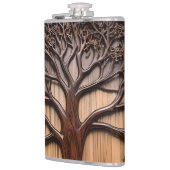 ジャカランダ・ツリー木彫り フラスク (左)