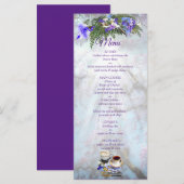 ジャカランダ＆ユリのブーケメニュー メニュー (正面/裏面)