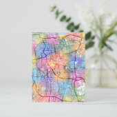 ジャカルタインドネシアの地図 ポストカード (スタンド正面)