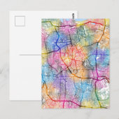 ジャカルタインドネシアの地図 ポストカード (正面/裏面)