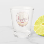 ジャカルタインドネシアシティスカイラインエンブレム ショットグラス (裏面)
