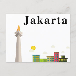 ジャカルタインドネシアヴィンテージはがき ポストカード