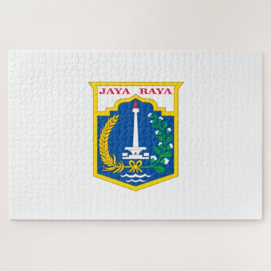 ジャカルタ国旗（インドネシア・キャピタル・シティ） ジグソーパズル (横)