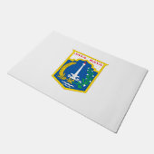 ジャカルタ国旗（インドネシア・キャピタル・シティ） ドアマット (アングル)