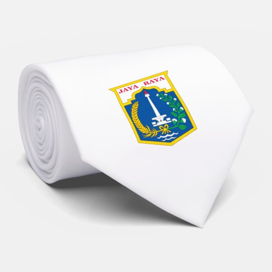 ジャカルタ国旗（インドネシア・キャピタル・シティ） ネクタイ (ロール)