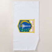 ジャカルタ国旗（インドネシア・キャピタル・シティ） ビーチタオル (正面)