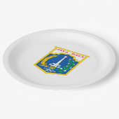 ジャカルタ国旗(インドネシア・キャピタル・シティ) ペーパープレート (アングル)