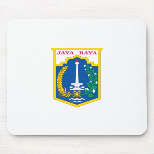 ジャカルタ国旗（インドネシア・キャピタル・シティ） マウスパッド (正面)
