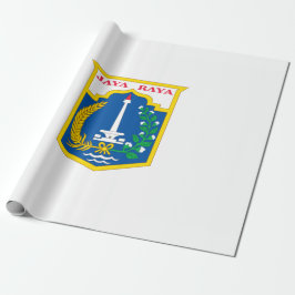 ジャカルタ国旗（インドネシア・キャピタル・シティ） ラッピングペーパー