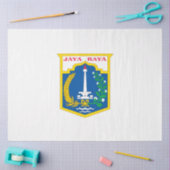 ジャカルタ国旗（インドネシア・キャピタル・シティ） 薄葉紙 (クラフト)