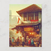 ジャカルタ通りコーヒーショップ シーズンポストカード (正面)
