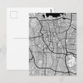 ジャカルタ インドネシア 地図 ポストカード (正面/裏面)