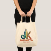 ジャカルタ インドネシア 東南アジア トートバッグ (正面(商品))