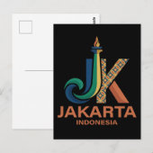 ジャカルタ インドネシア 東南アジア ポストカード (正面/裏面)