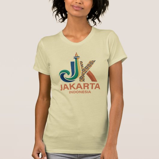 ジャカルタ インドネシア 東南アジア Tシャツ (正面)