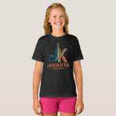 ジャカルタ インドネシア 東南アジア Tシャツ (正面フル)