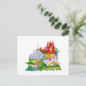 ジャカルタ – インドネシア.png ポストカード (スタンド正面)