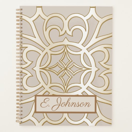 ジャカードインプレッション模様 プランナー手帳 (正面)