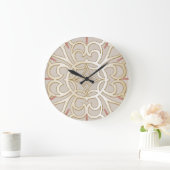 ジャカードインプレッション模様 ラージ壁時計 (ホーム)