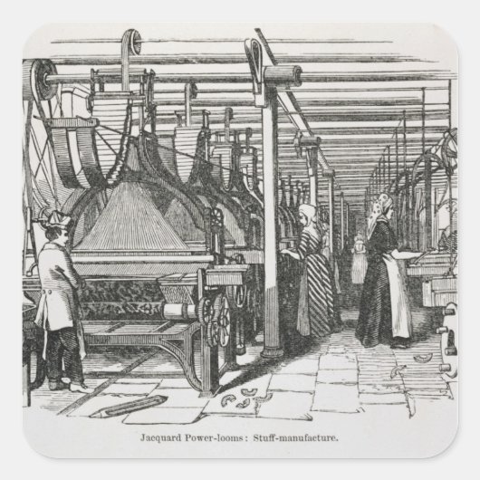 ジャカードパワールーム(版木、銅版、版画) スクエアシール (正面)