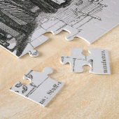 ジャカード力織機(版木、銅版、版画) ジグソーパズル (側面)