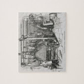 ジャカード力織機(版木、銅版、版画) ジグソーパズル (縦)