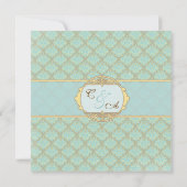 ジャカード・ダマスク・セーブ・ザ・デート セーブザデート (裏面)