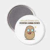 ジャガイモがポテットする マグネット (正面/裏面)