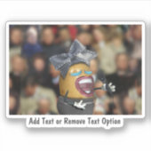 ジャガイモとビッグボウハットの歌 シール (正面)