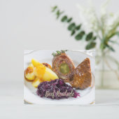 ジャガイモと赤キャベツのキッチンとビーフルーラード シーズンポストカード (スタンド正面)