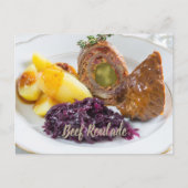 ジャガイモと赤キャベツのキッチンとビーフルーラード シーズンポストカード (正面)