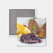 ジャガイモと赤キャベツのキッチンとビーフルーラード マグネット (正面/裏面)