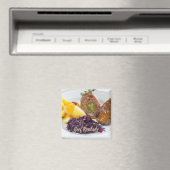 ジャガイモと赤キャベツのキッチンとビーフルーラード マグネット (インサイチュ (食洗機))