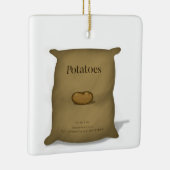 ジャガイモのおもしろい保管方法素朴 セラミックオーナメント (右)