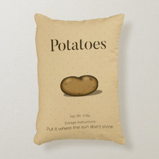 ジャガイモのユーモアのある貯蔵方法 アクセントクッション (正面(垂直))