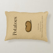 ジャガイモのユーモアのある貯蔵方法 アクセントクッション (裏面)