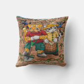 ジャガイモの収穫猫 クッション (裏面)